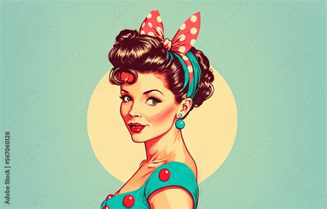 Vintage Pin up Girl Art